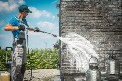 Professional Powerwashing Technique